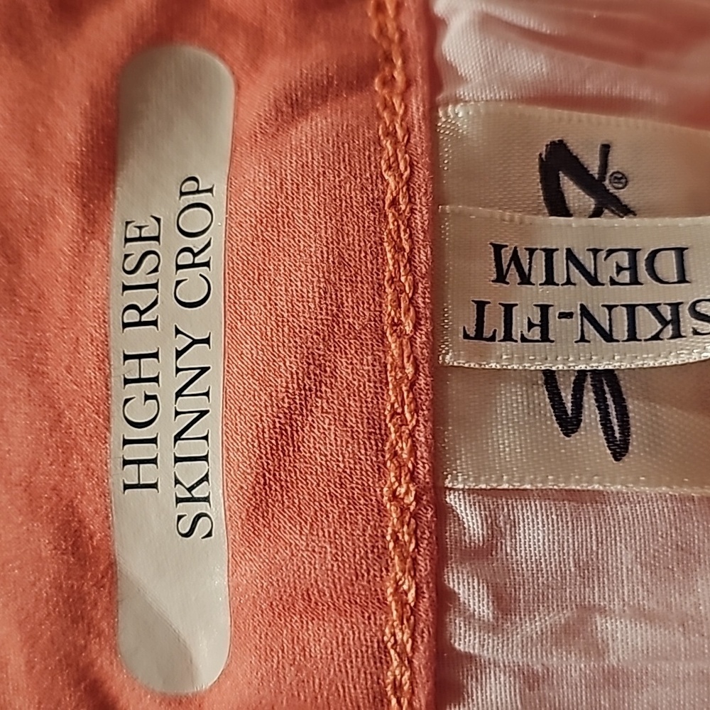 Seven7 Womens Limited Edition High-Rise Ankle Skinny Coral Color Jeans - Picture 7 of 10